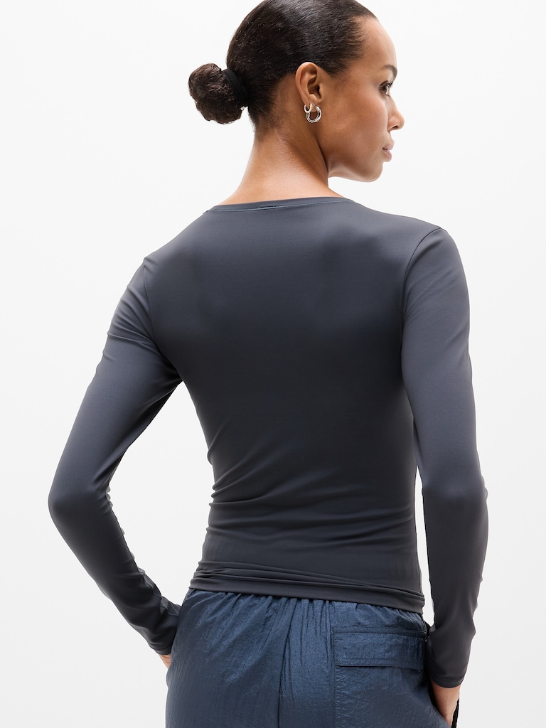 BodyMove Crew Neck Long Sleeve Top