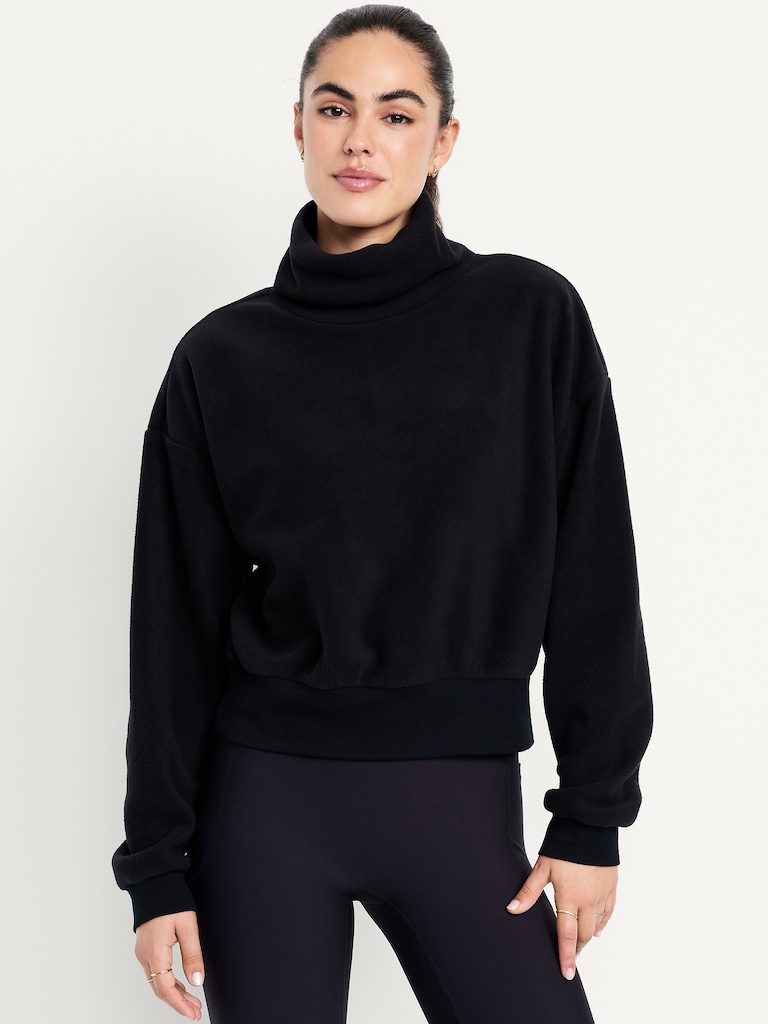 Performance Microfleece Mock Neck Sweatshirt