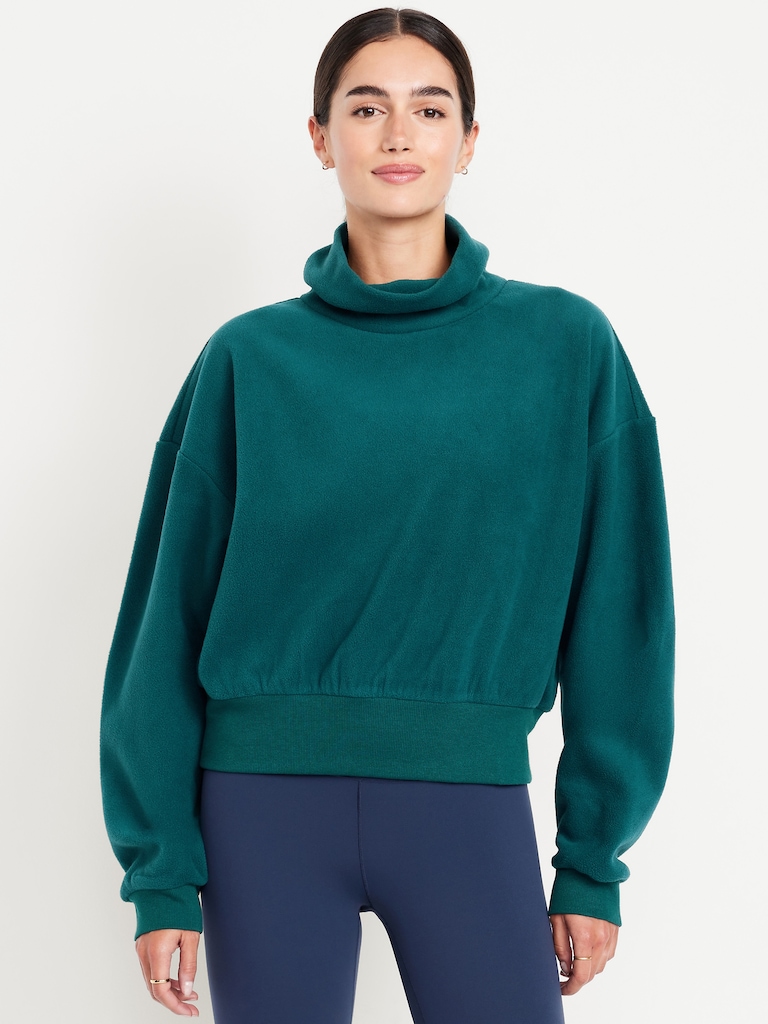 Performance Microfleece Mock Neck Sweatshirt