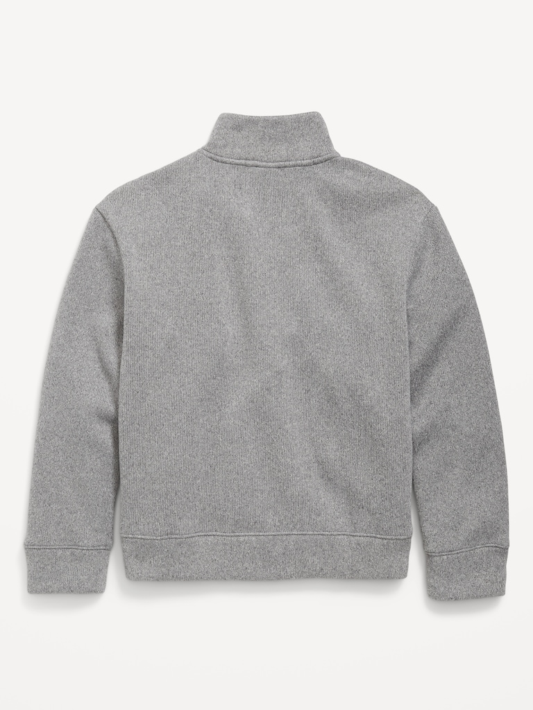 Sweater-Fleece Quarter-Zip for Boys