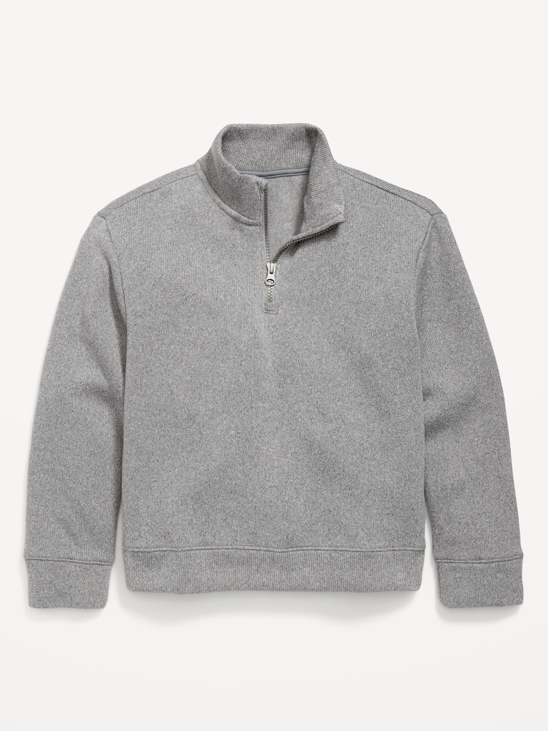 Sweater-Fleece Quarter-Zip for Boys
