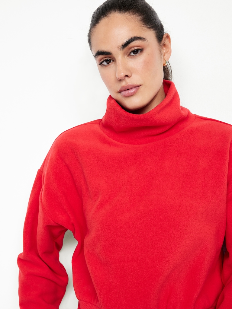 Performance Microfleece Mock Neck Sweatshirt