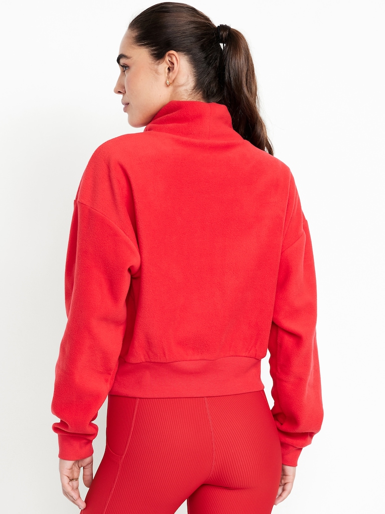 Performance Microfleece Mock Neck Sweatshirt