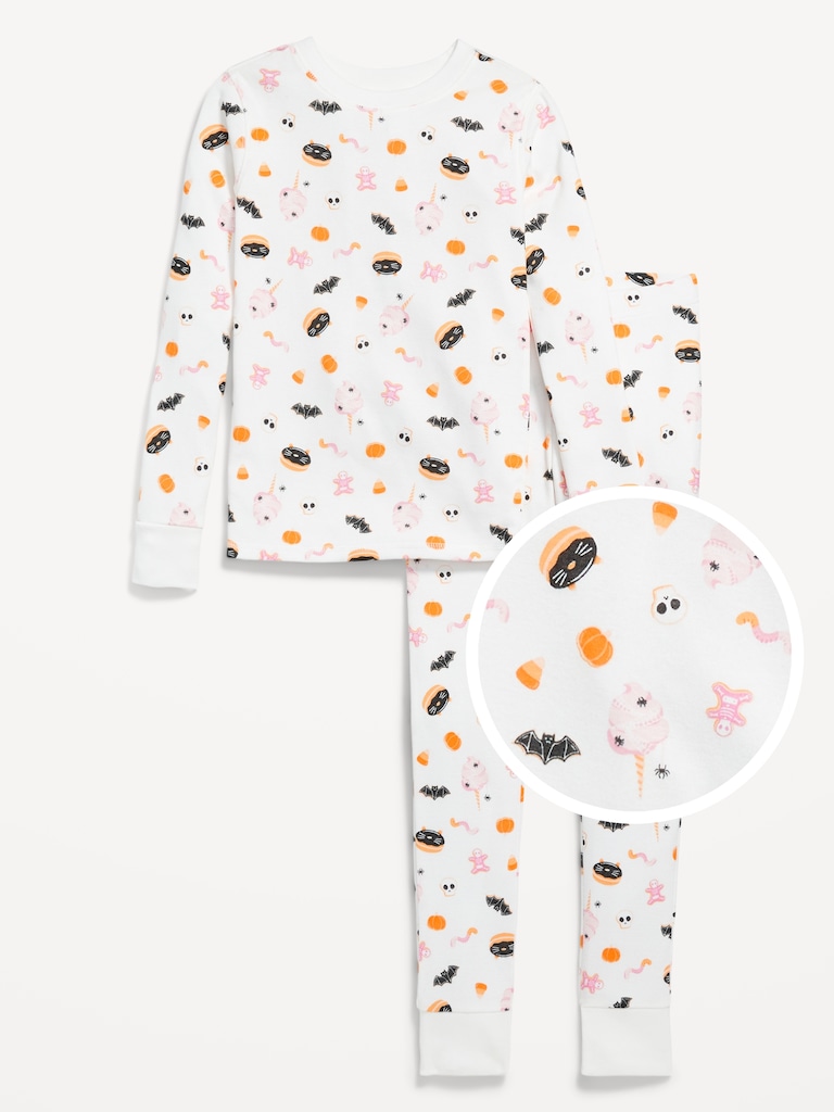 Printed Snug-Fit Graphic Pajama Set for Girls