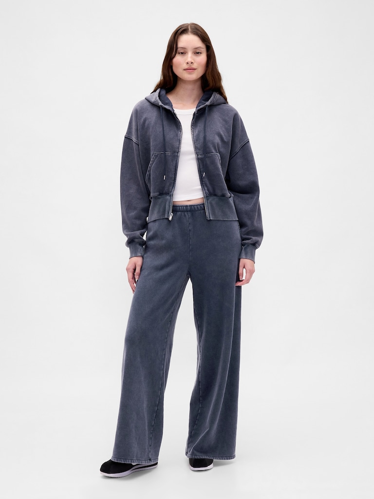 VintageSoft Full-Zip Wedge Hoodie
