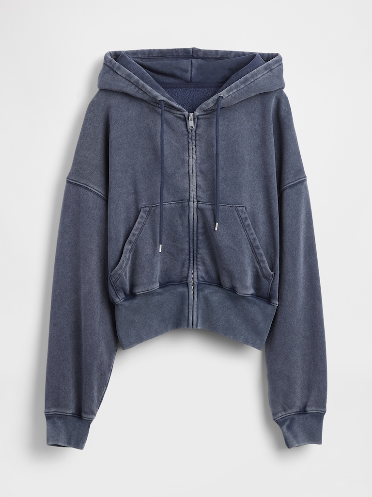 VintageSoft Full-Zip Wedge Hoodie