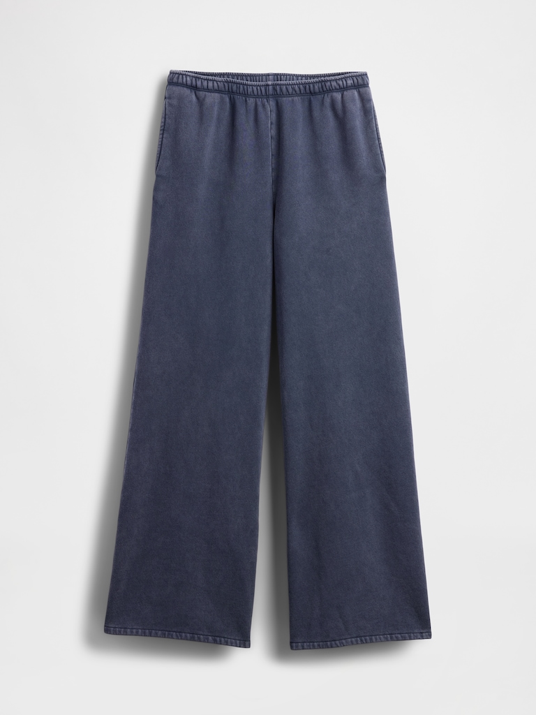 VintageSoft Baggy Wide-Leg Sweatpants