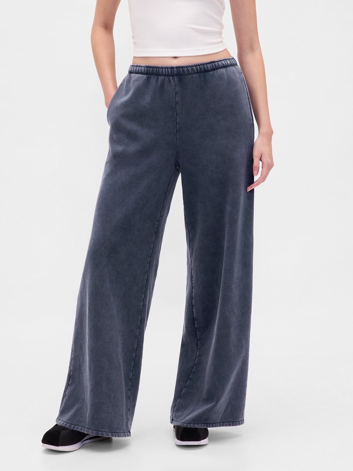VintageSoft Baggy Wide-Leg Sweatpants