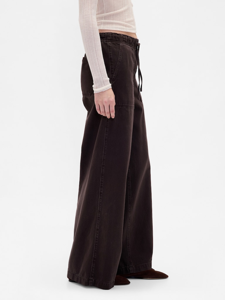 Mid Rise Easy Baggy Pants