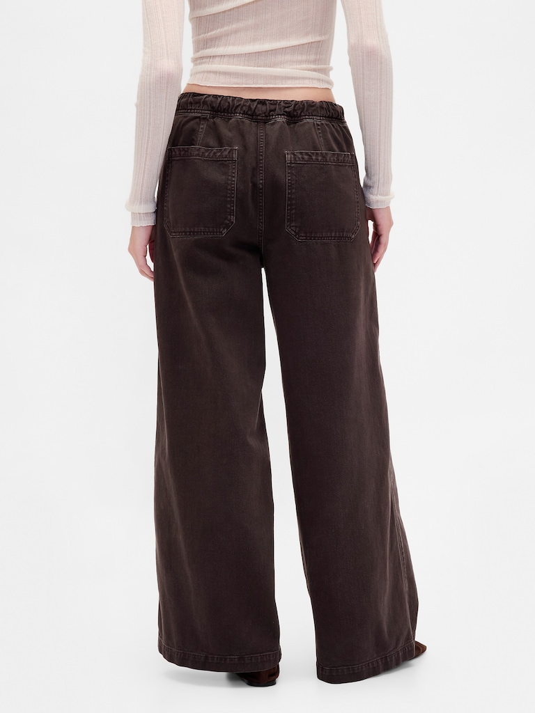 Mid Rise Easy Baggy Pants