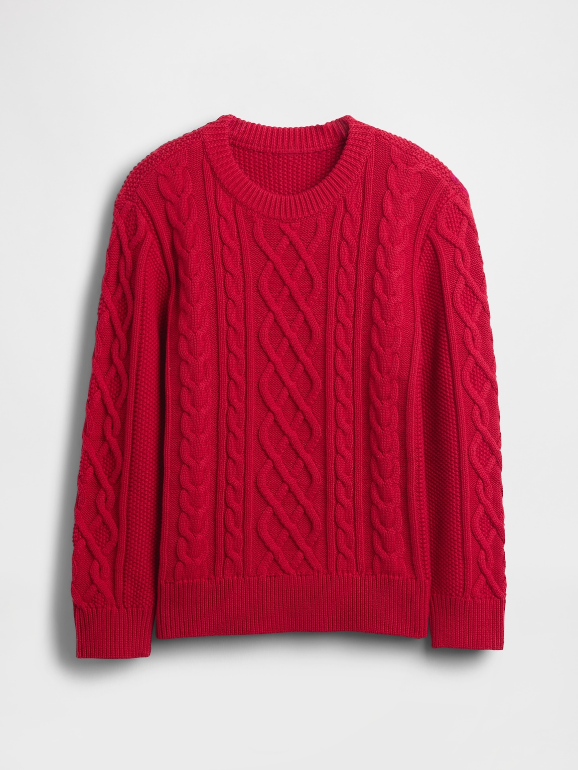 Kids Cable-Knit Crewneck Sweater