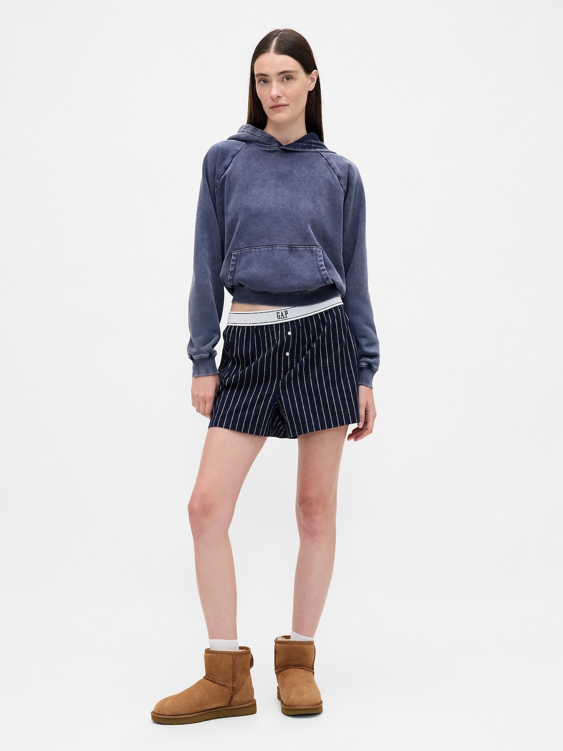 Poplin Logo PJ Boxer Shorts