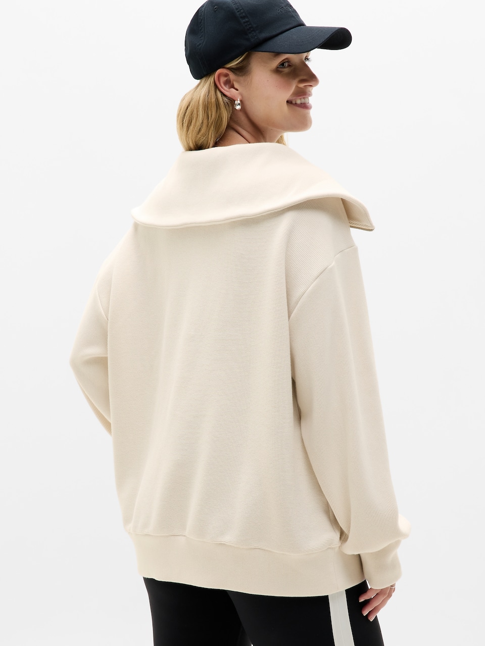 Ottoman Rib 1/4 Zip Sweatshirt
