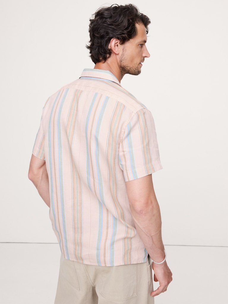 Standard-Fit Linen-Cotton Resort Shirt