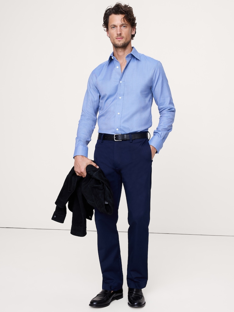 Slim-Fit Wrinkle-Resistant Dress Shirt