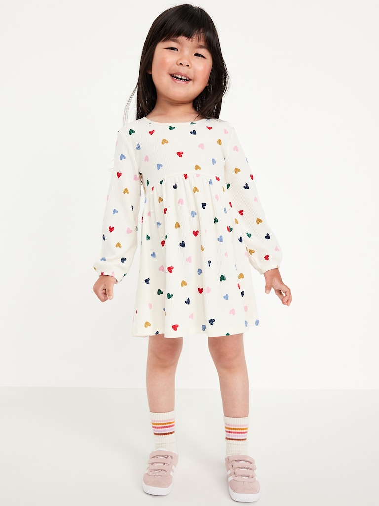 Long-Sleeve Fit and Flare Dress 2-Pack for Toddler Girls