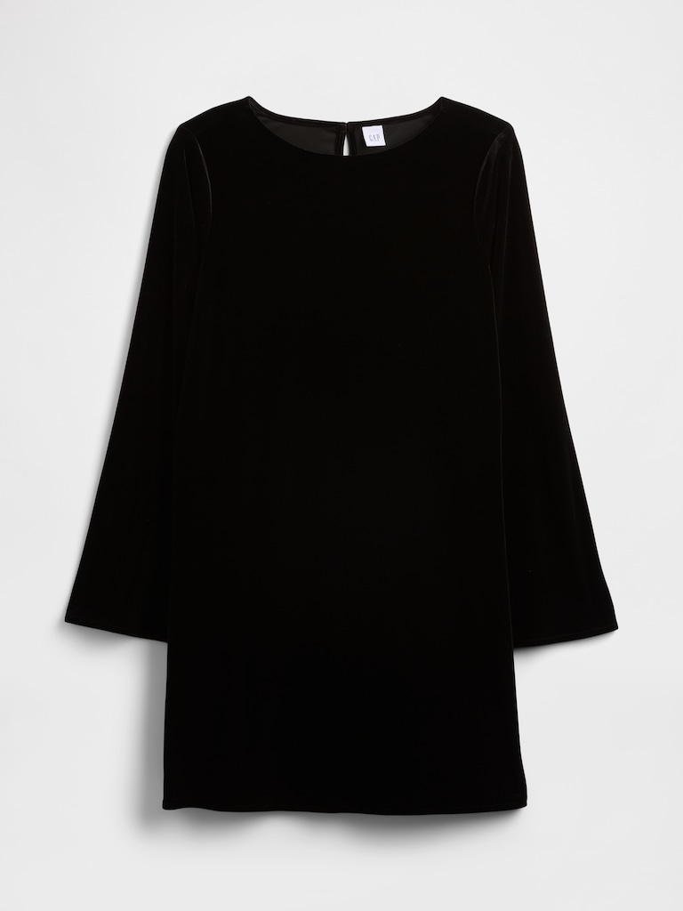 Satin Boatneck Mini Dress