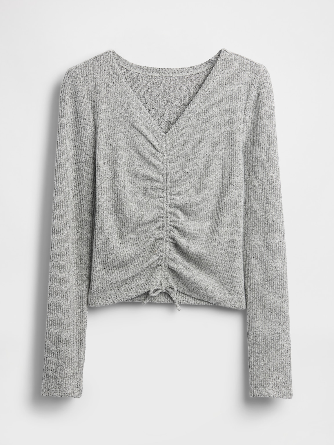 Kids Softspun Rib Ruched Top