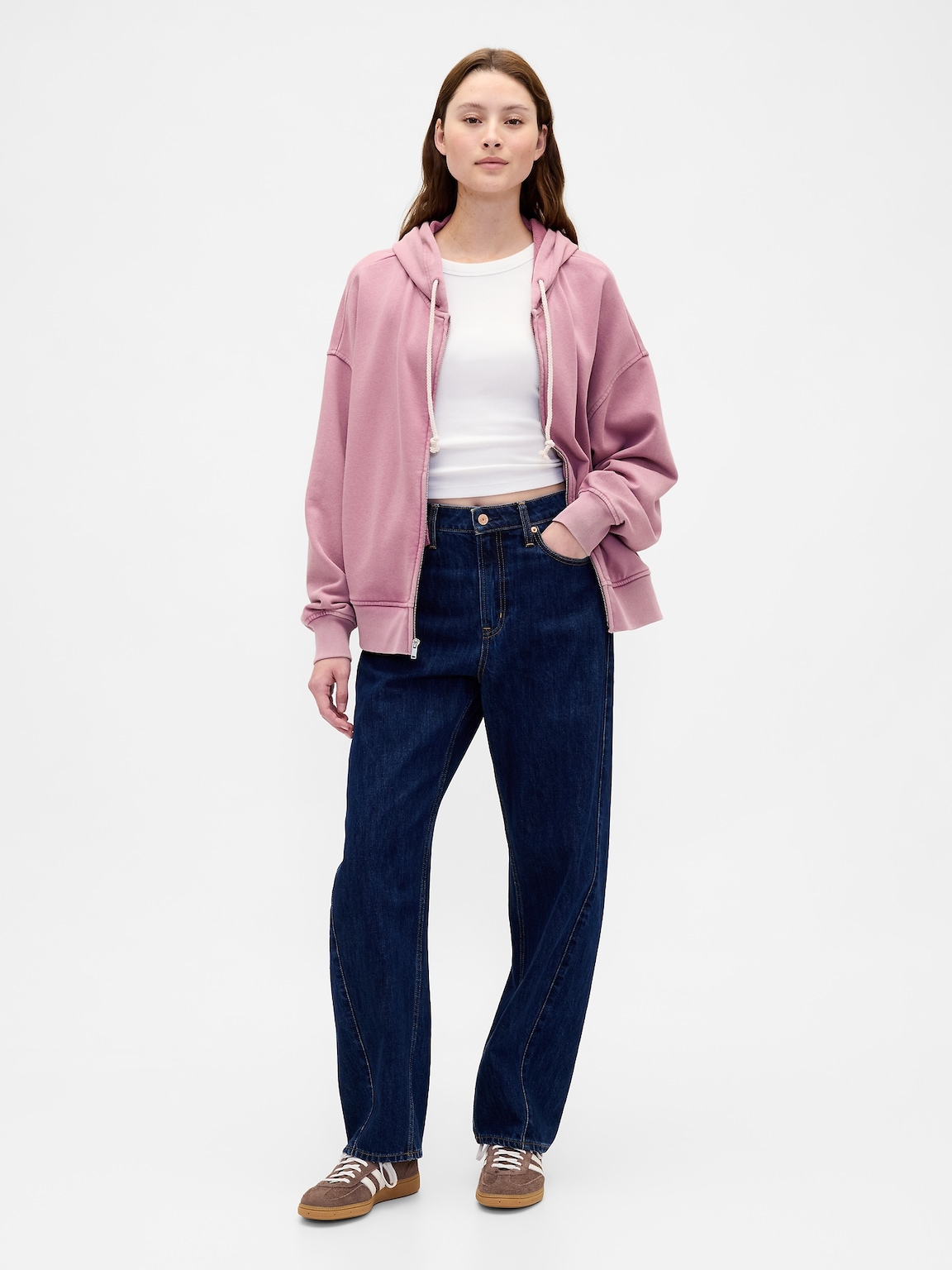 Heavyweight French Terry Oversized Zip Hoodie