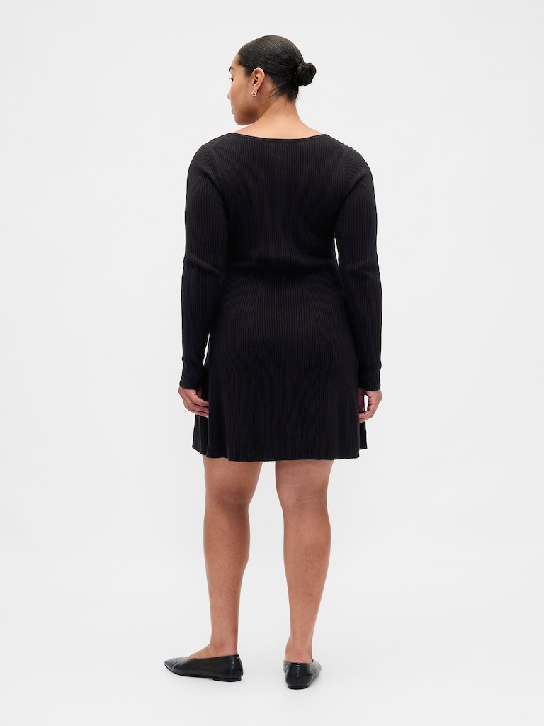 CashSoft Rib Mini Sweater Dress