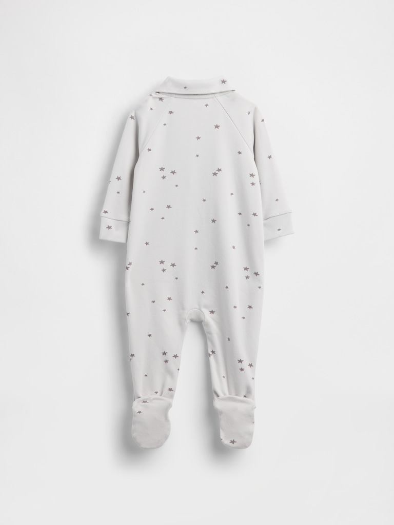Baby Softspun Polo Footed One-Piece