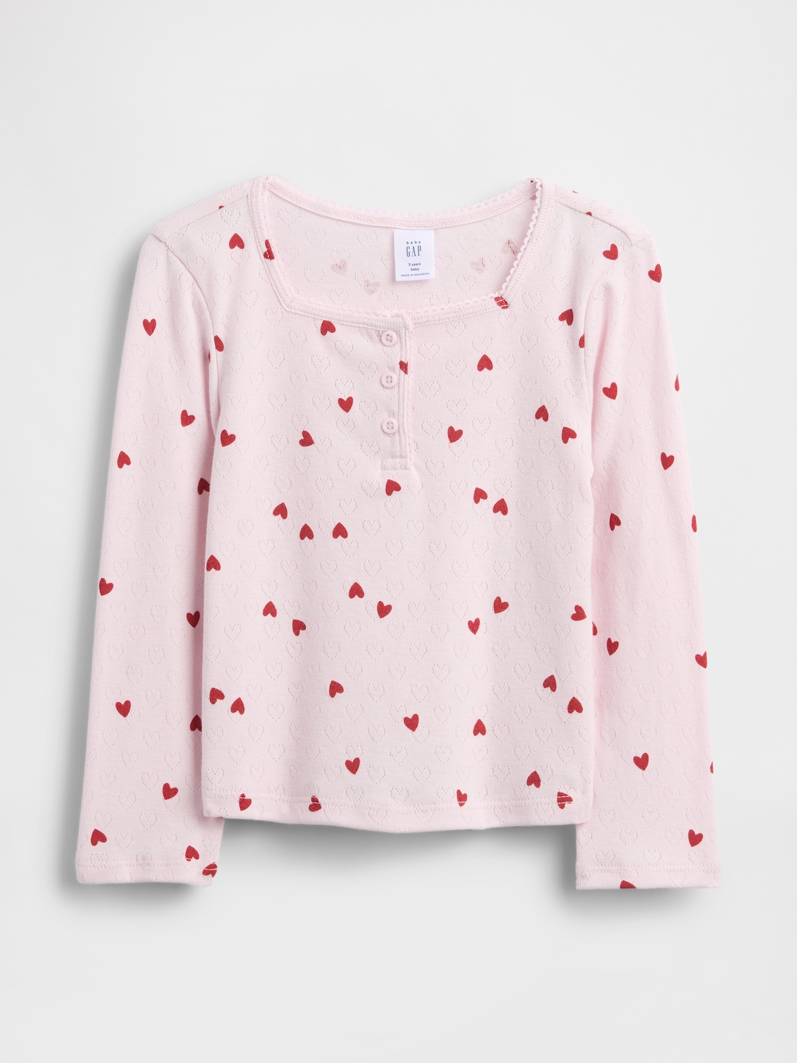 Baby & Toddler Pointelle Henley Top