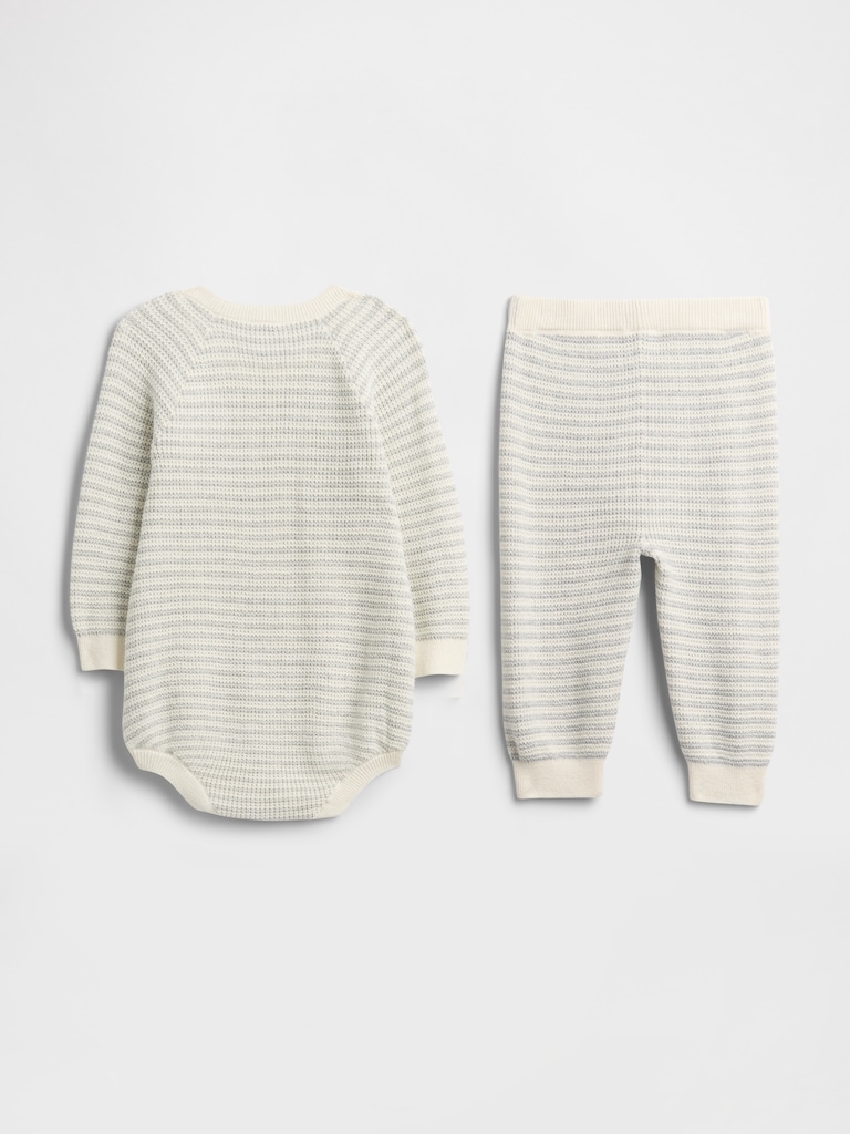 Baby Sweater Bodysuit Outfit Set