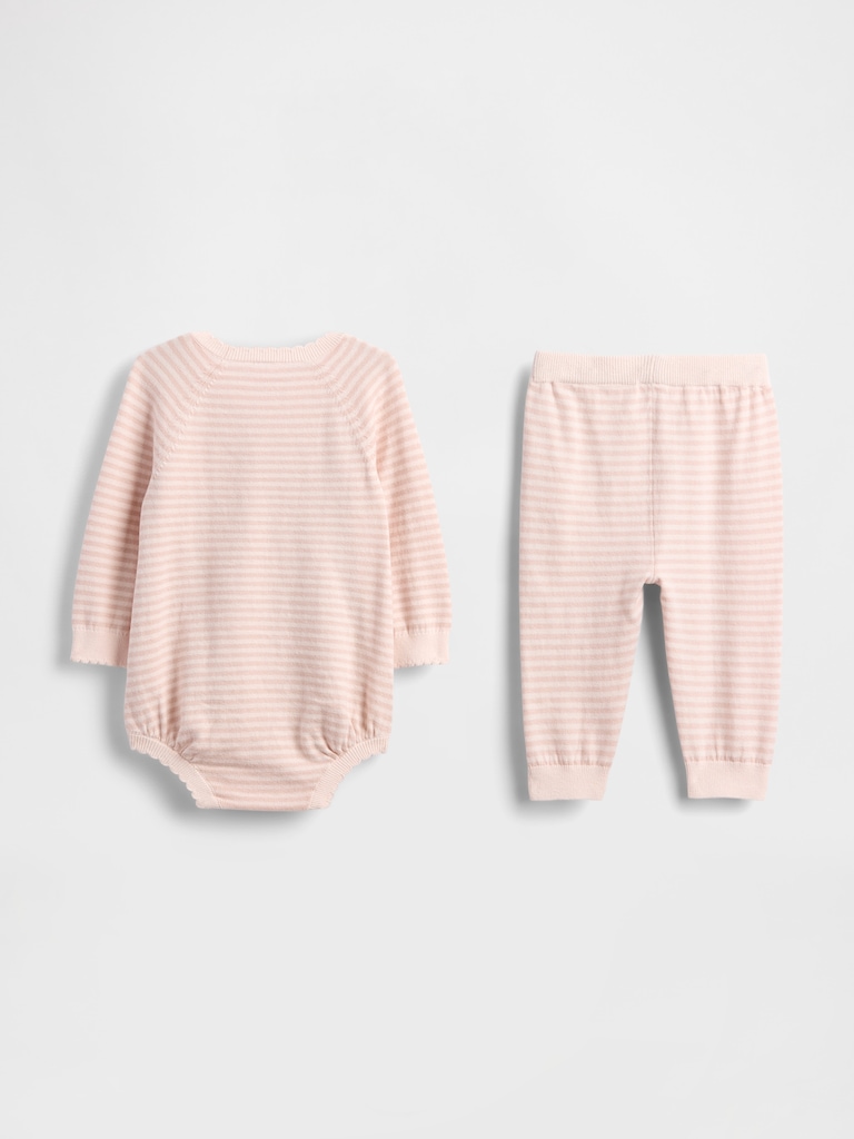Baby Sweater Bodysuit Outfit Set