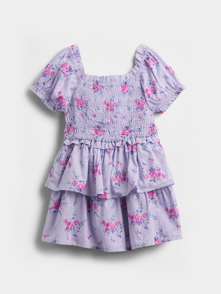 Baby & Toddler Smocked Puff-Sleeve Dress