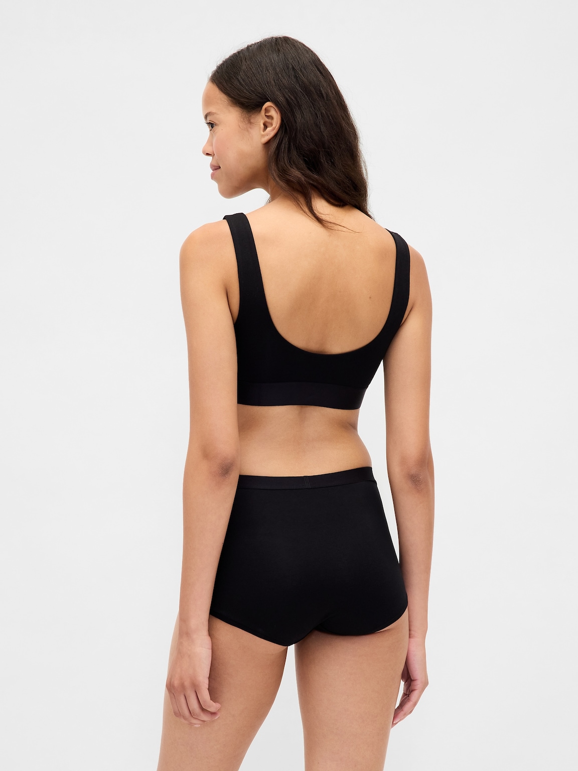 Organic Stretch Cotton Gap Logo Bralette