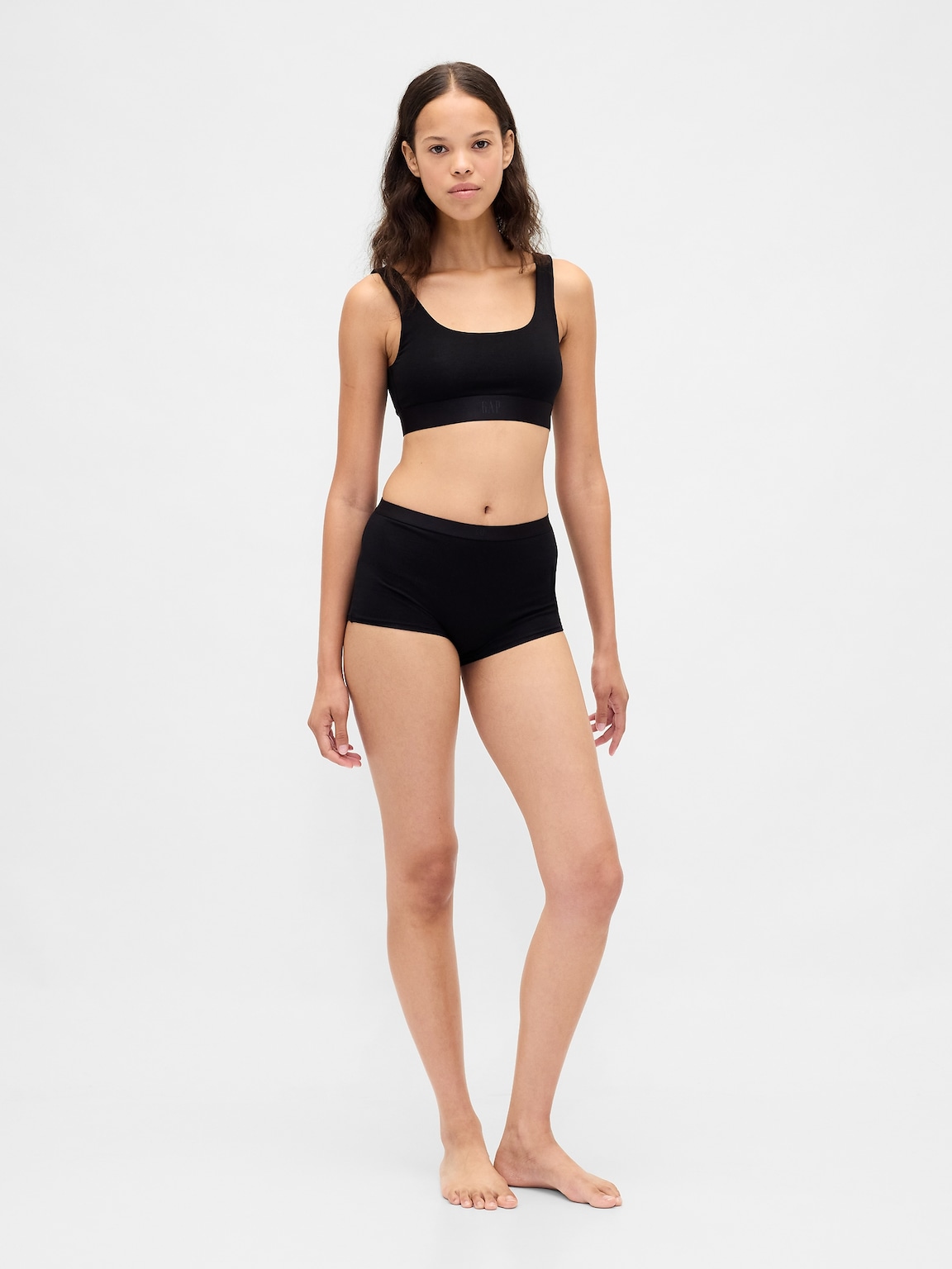 Organic Stretch Cotton Gap Logo Bralette