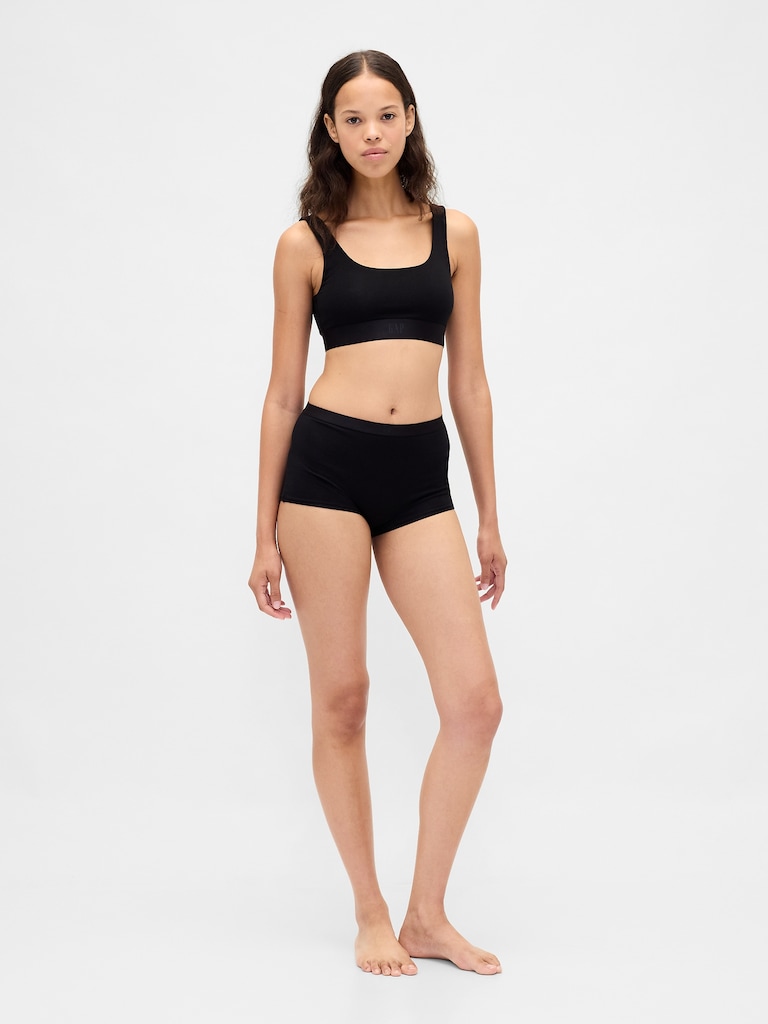 Organic Stretch Cotton Gap Logo Bralette