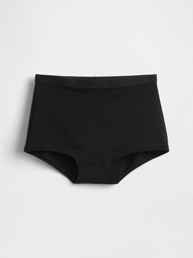 Organic Stretch Cotton High Rise Shorty