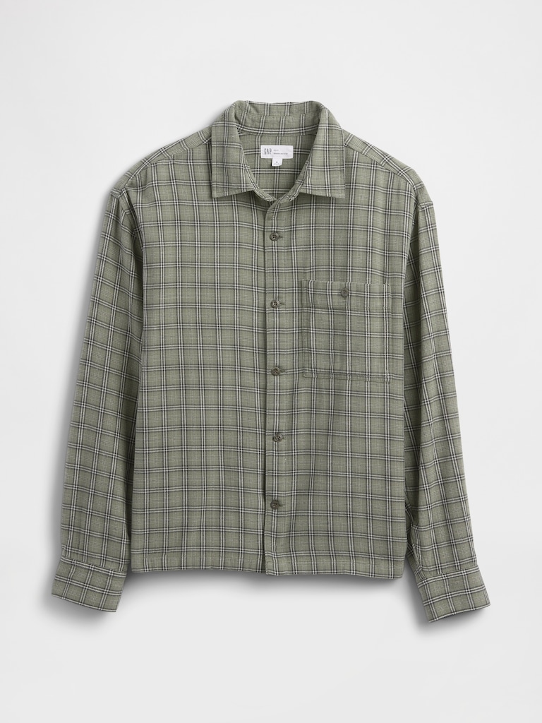 Flannel Shirt in Boxy Fit