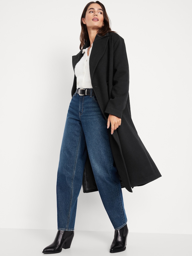 Oversized Twill Overcoat