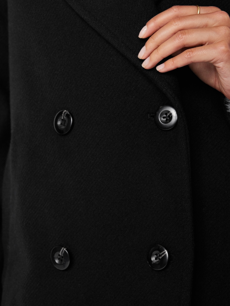 Oversized Twill Overcoat