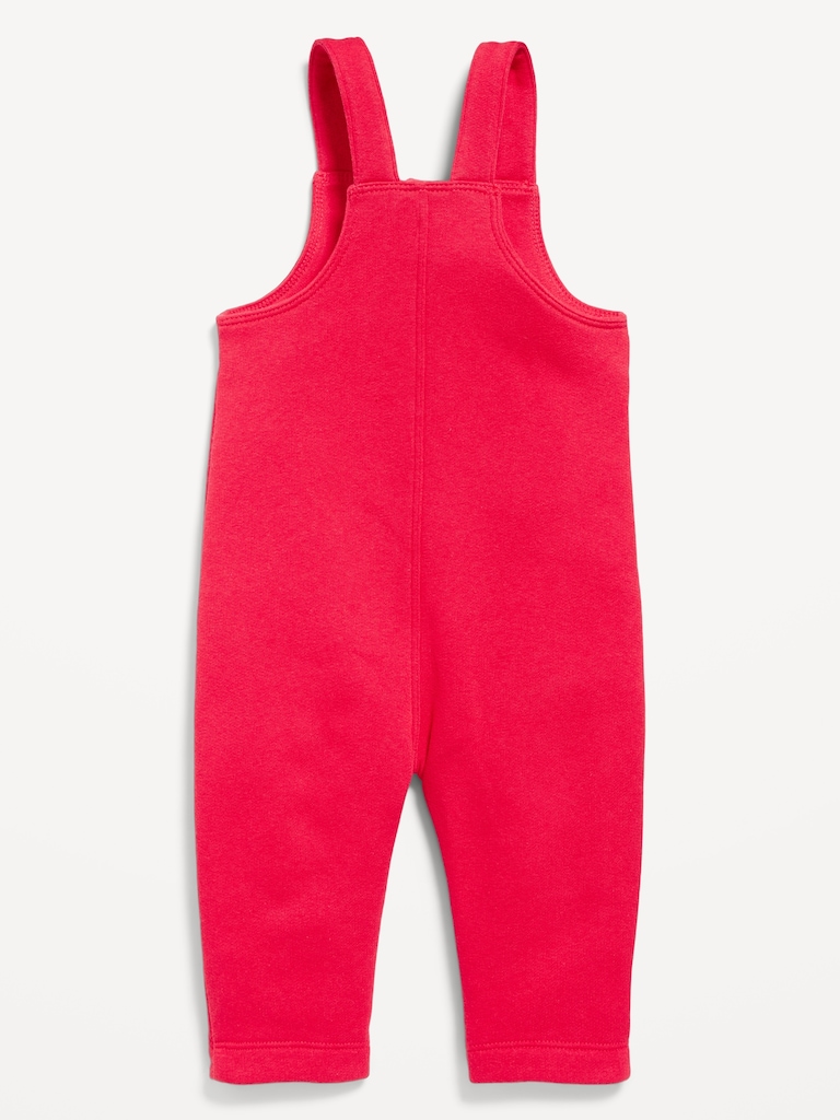 Fleece Button-Front Overalls for Baby