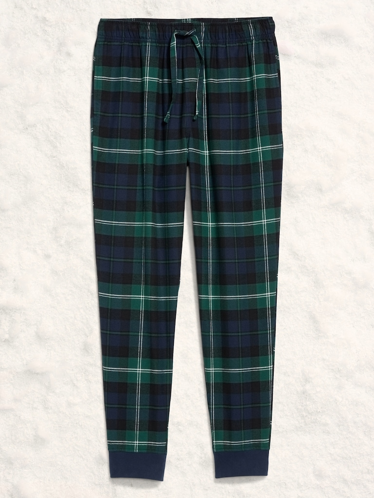 Flannel Pajama Joggers for Men