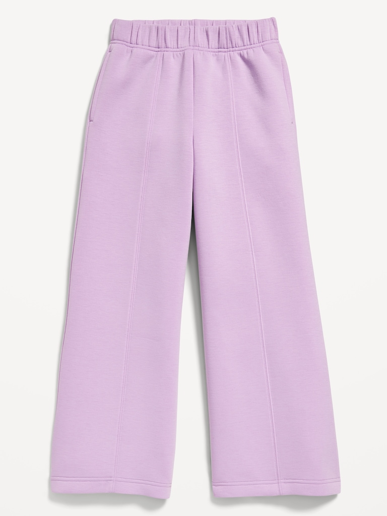 High-Waisted Bounce Fleece Wide-Leg Sweatpants for Girls