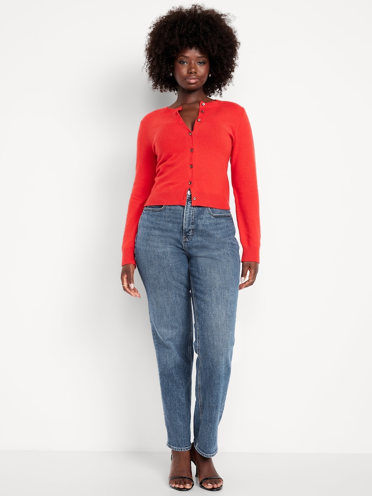 Curvy Extra High-Waisted Straight Jeans