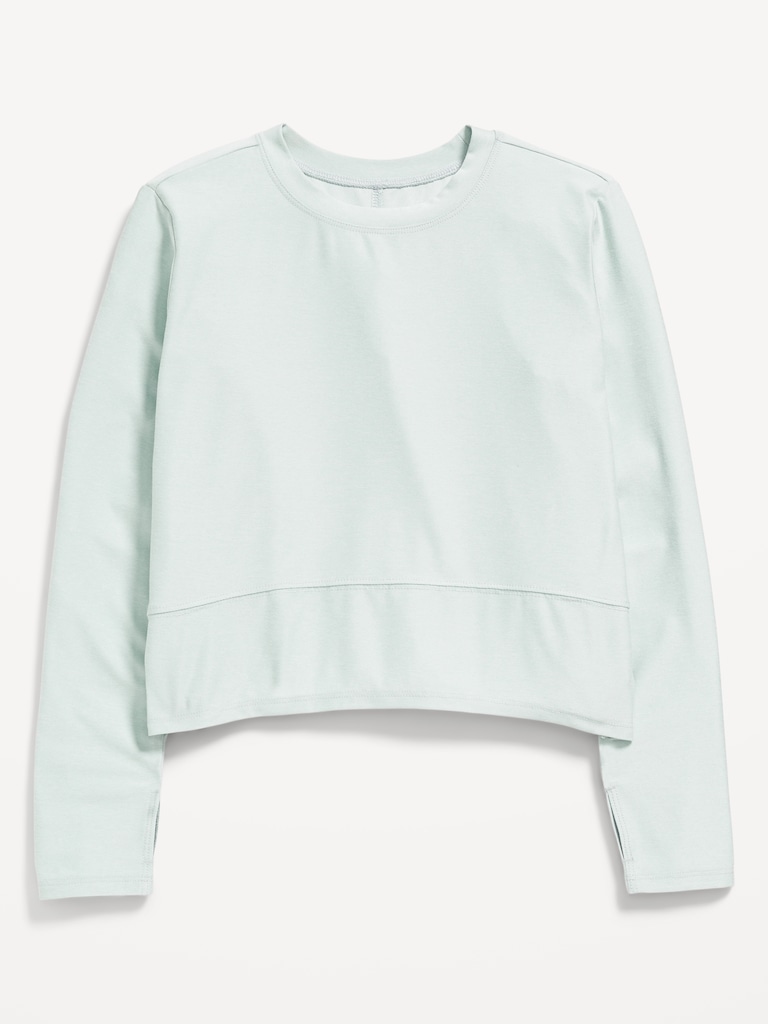 CloudMotion Long-Sleeve Performance T-Shirt for Girls