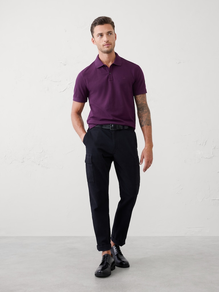 Standard-Fit Pique Polo