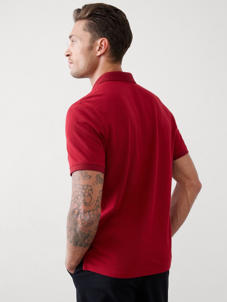 Standard-Fit Pique Polo