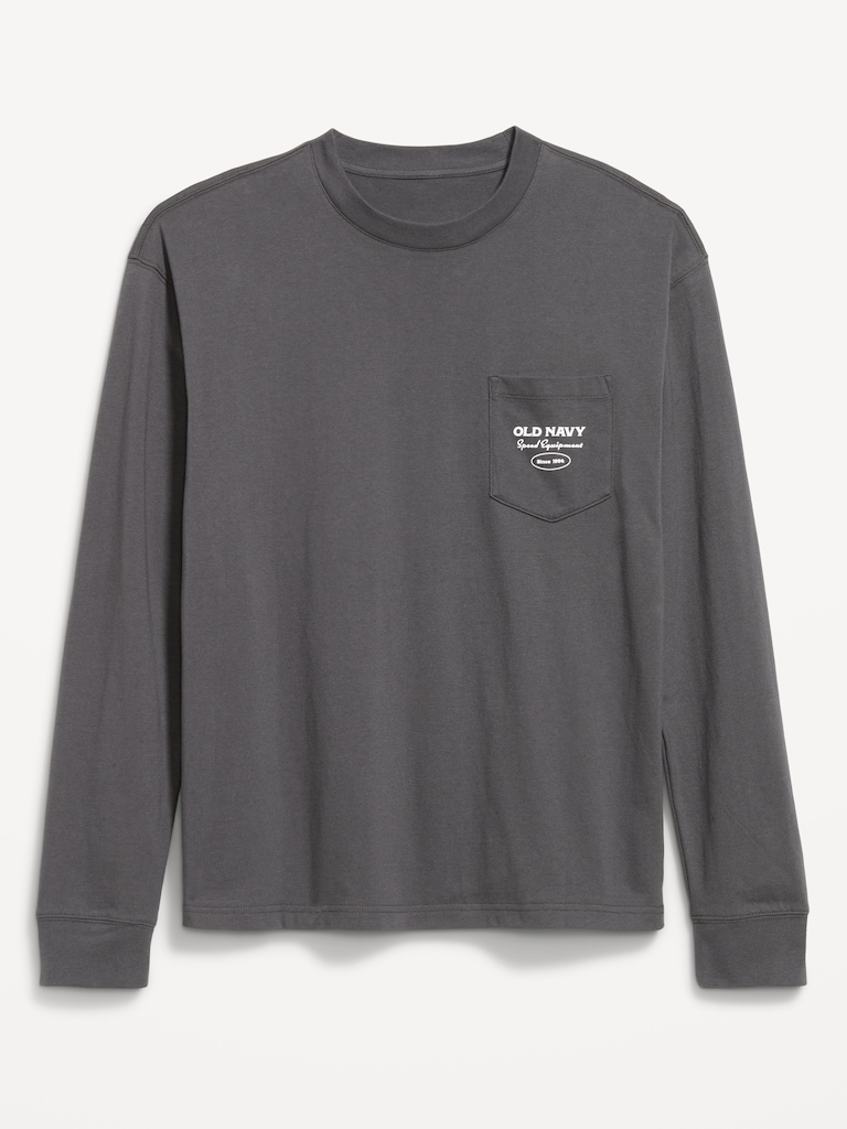 T-shirt épais à manches longue et à imprimé du logo