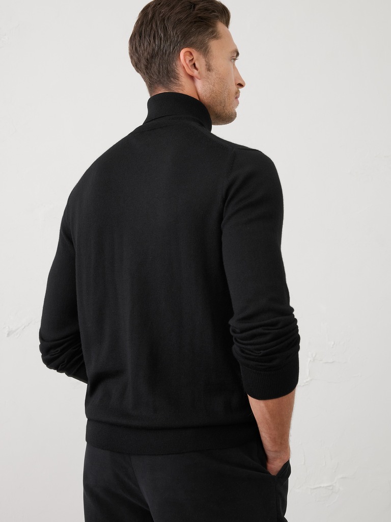 Merino Wool Turtleneck Sweater
