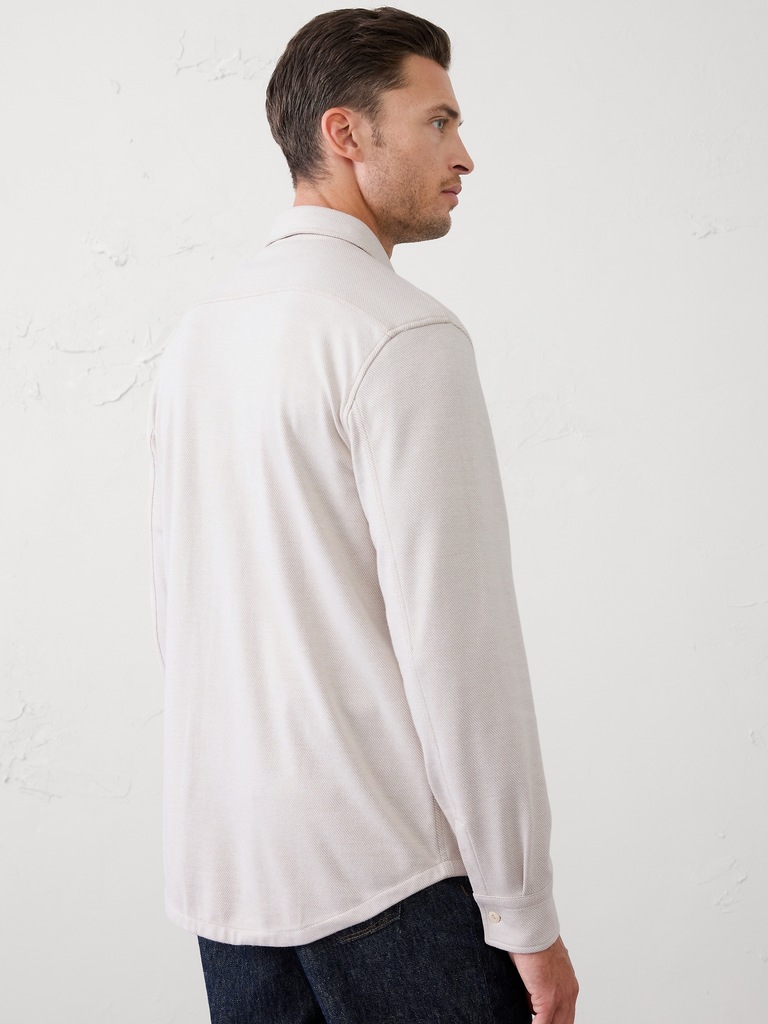 Standard-Fit Knit Chamois Shirt