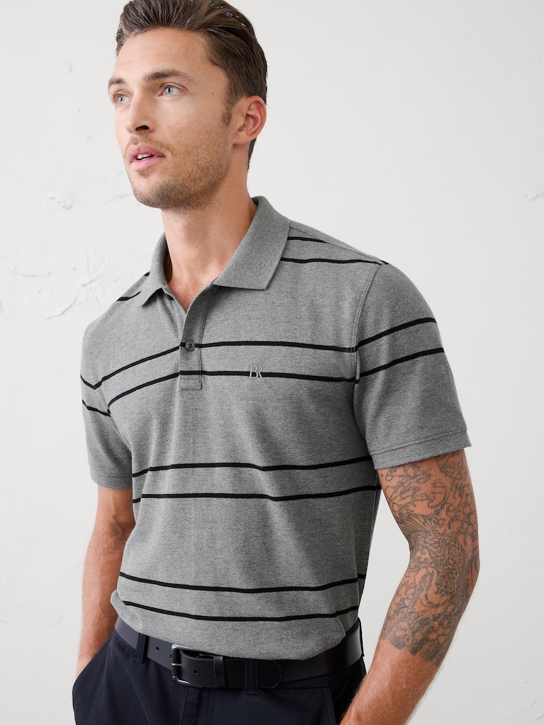 Standard-Fit Pique Polo