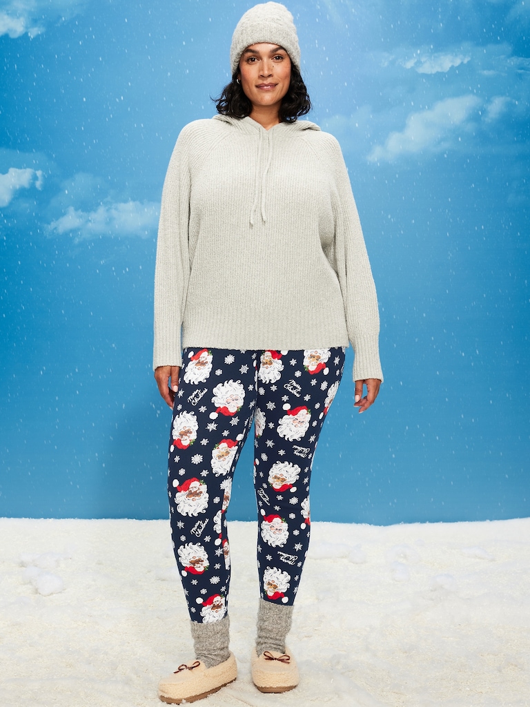 High-Waisted Waffle Pajama Leggings for Women