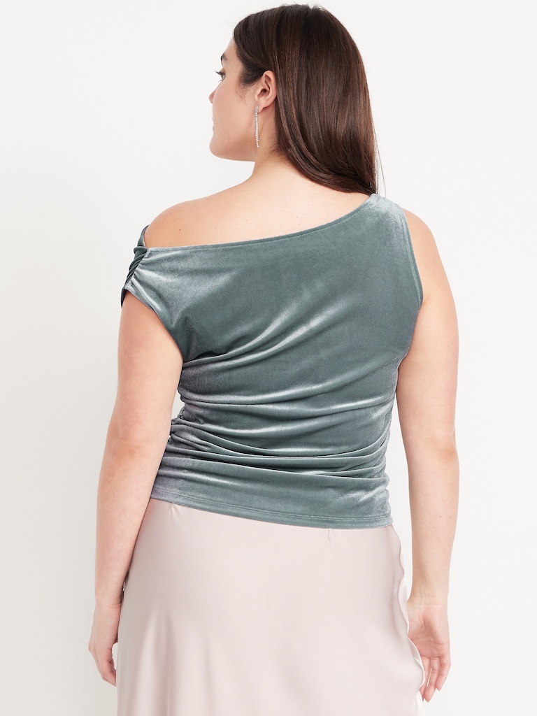Velvet Ruched Top