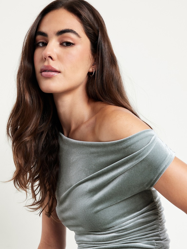 Velvet Ruched Top